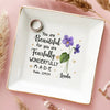 Surround Yourself With Good Vibes Only - Bestie Personalized Custom Jewelry Dish - Gift For Best Friends, BFF, Sisters
