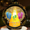 Every Christmas Together Is A New Chapter - Family Personalized Custom Candlelight Lantern Ornament - Christmas Gift For Family Members, First Christmas