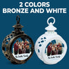 Custom Photo Home Is Where Our Story Begins - Family Personalized Custom Candlelight Lantern Ornament - Christmas Gift For Family Members