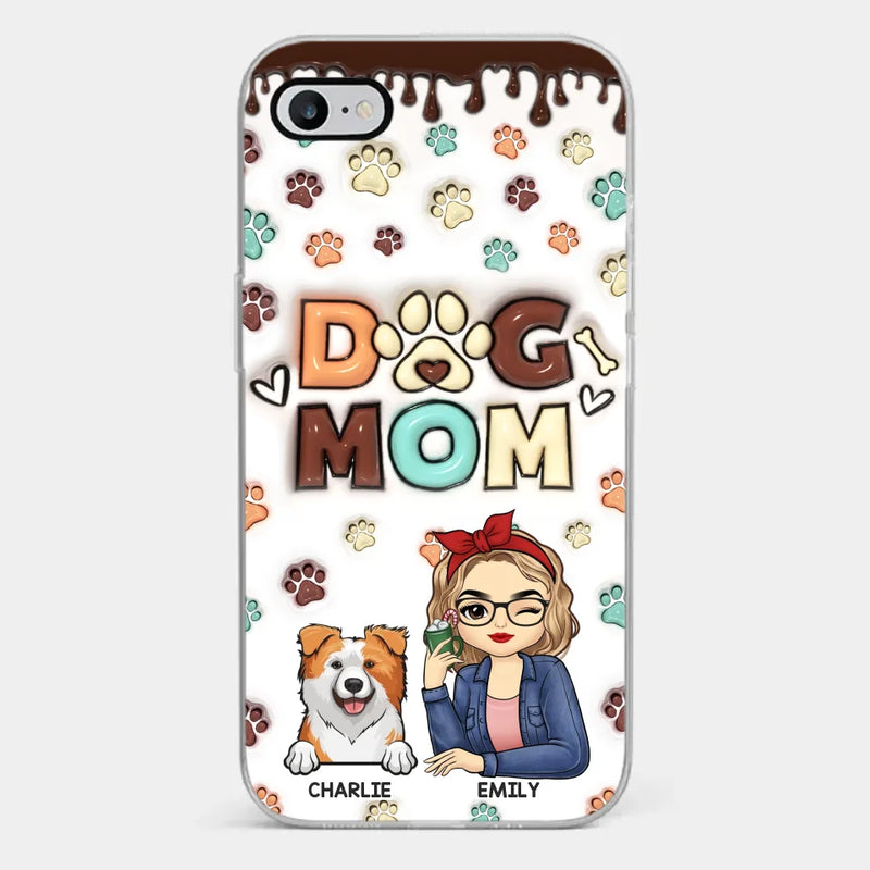 Life Is Better With A Wagging Tail By My Side - Dog & Cat Personalized Custom 3D Inflated Effect Printed Clear Phone Case - Gift For Pet Owners, Pet Lovers