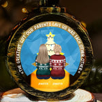 Custom Name Christmas Family Gifts - Personalized Candlelight Lantern Ornament
