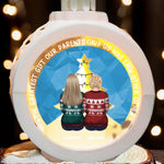 Custom Name Christmas Family Gifts - Personalized Candlelight Lantern Ornament