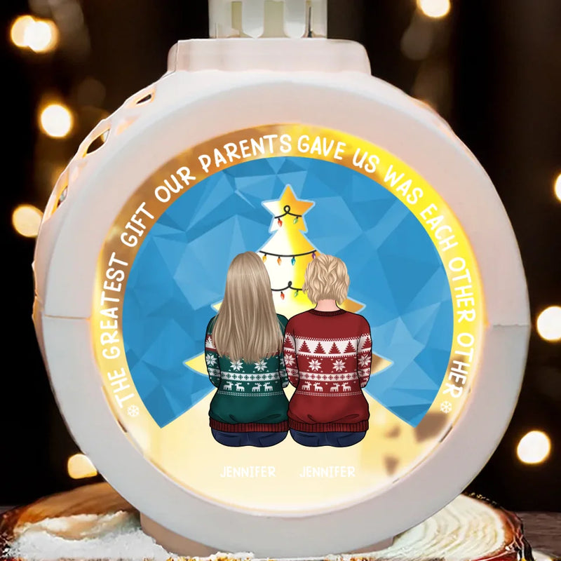 Custom Name Christmas Family Gifts - Personalized Candlelight Lantern Ornament