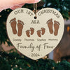 Our First Christmas As A Family - Family Personalized Custom Ornament - Wood Custom Shaped - New Arrival, Christmas Gift For Family Members AMZ