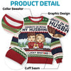 Sips And Smiles With You - Couple Personalized Custom Ugly Sweatshirt - Unisex Wool Jumper - Christmas Gift For Husband Wife, Anniversary