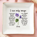 Custom Name Christian Faith Gifts - Personalized Jewelry Dish