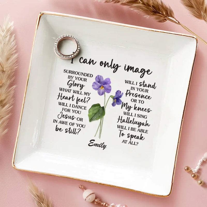 A True Friend Is A Blessing From Above - Bestie Personalized Custom Jewelry Dish - Gift For Best Friends, BFF, Sisters