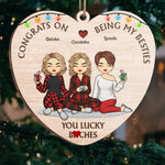 Custom Name Christmas Bestie Gifts for Women - Personalized Ornament