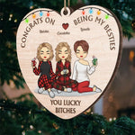 Custom Name Christmas Bestie Gifts for Women - Personalized Ornament