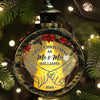 The Best Gift Is Sharing Our First Christmas As A Couple - Couple Personalized Custom Candlelight Lantern Ornament - Christmas Gift For Husband Wife, Anniversary, First Christmas