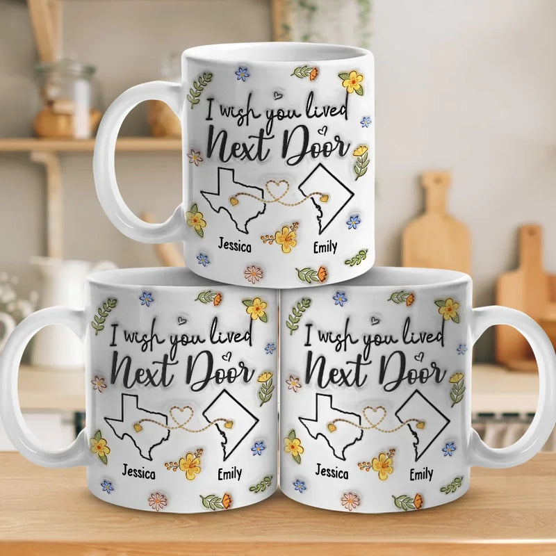 Custom Name Long Distance Friendship Gifts - Personalized Mug