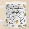 Long Distance Far Away, But Never Too Far To Care - Bestie Personalized Custom 3D Inflated Effect Printed Mug - Gift For Best Friends, BFF, Sisters
