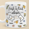 Long Distance Far Away, But Never Too Far To Care - Bestie Personalized Custom 3D Inflated Effect Printed Mug - Gift For Best Friends, BFF, Sisters