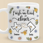 Custom Name Long Distance Friendship Gifts - Personalized Mug