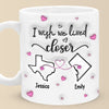 Far But Never Forgotten - Bestie Personalized Custom 3D Inflated Effect Printed Mug - Gift For Best Friends, BFF, Sisters