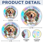 Custom Name Christmas Pet Memorial Gifts - Personalized Hologram Ornament