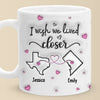 Far But Never Forgotten - Bestie Personalized Custom 3D Inflated Effect Printed Mug - Gift For Best Friends, BFF, Sisters
