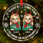 Christmas Friendship Gifts for Best Friends - Glass Ornament