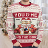 Pawsitively Grateful For The Joy My Pet Brings This Christmas - Dog & Cat Personalized Custom Ugly Sweatshirt - Unisex Wool Jumper - Christmas Gift For Husband Wife, Anniversary, Pet Owners, Pet Lovers