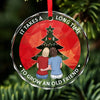 It Takes A Long Time To Grow An Old Friend - Bestie Personalized Custom Circle Glass Ornament - Christmas Gift For Best Friends, BFF, Sisters