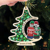 Happy Holidays To The Best Family Member I Chose For Myself - Bestie Personalized Custom Ornament - Acrylic Custom Shaped - Christmas Gift For Best Friends, BFF, Sisters