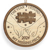 You’re The Joy In My Holiday Season - Couple Personalized Custom Ornament - Wood Custom Shaped - Christmas Gift For Husband Wife, Anniversary