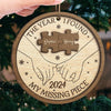 You’re The Joy In My Holiday Season - Couple Personalized Custom Ornament - Wood Custom Shaped - Christmas Gift For Husband Wife, Anniversary
