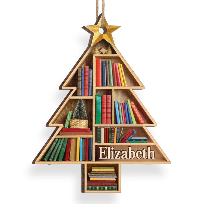 All I Want For Christmas Is A Good Book - Personalized Custom Ornament - Wood Custom Shaped - Christmas Gift For Book Lovers