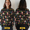 Custom Photo Celebrate The Season With Laughter And Love - Family Personalized Custom Ugly Sweatshirt - Unisex Wool Jumper - Christmas Gift For Family Members