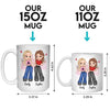 We Are More Than Friends - Besties Personalized Custom Mug - Gift For Best Friends, BFF, Sisters