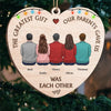 Siblings Are The Best Gift Santa Could Ever Bring - Family Personalized Custom Ornament - Wood Custom Shaped - Christmas Gift For Family Members, Siblings, Brothers, Sisters