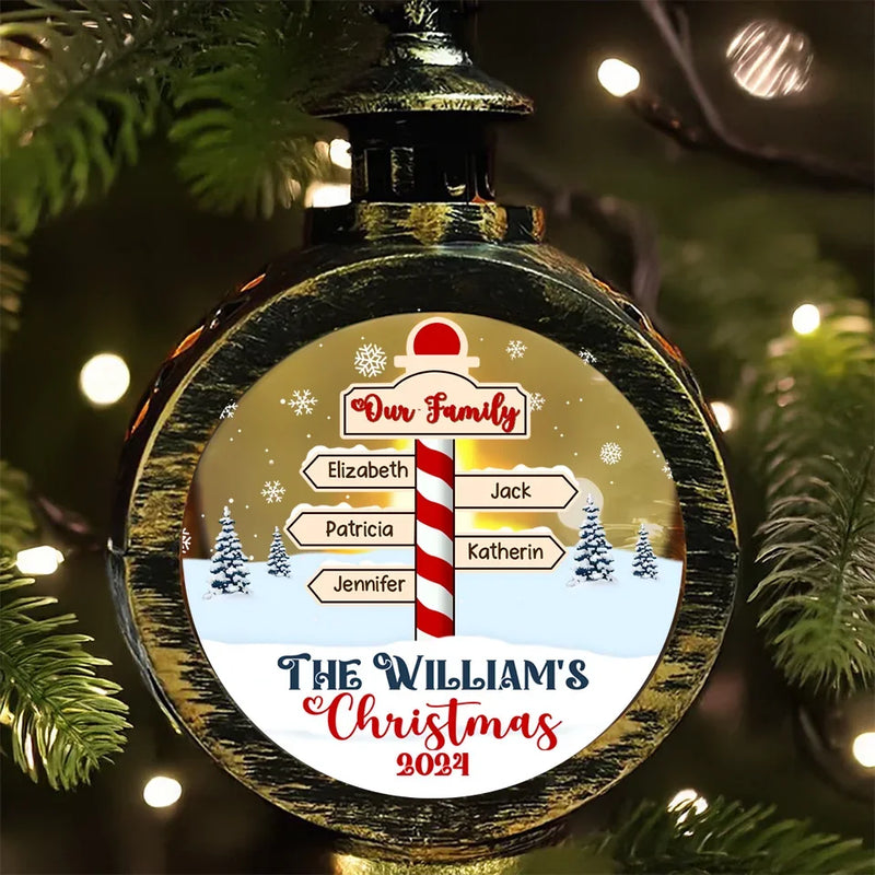 Family Is The Greatest Gift Of All, Especially At Christmas - Family Personalized Custom Candlelight Lantern Ornament - Christmas Gift For Family Members