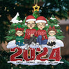 The Holidays Are A Time For Family - Family Personalized Custom Ornament - Wood Custom Shaped - Christmas Gift For Family Members