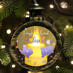 Custom Name Wish We Lived Closer Gifts - Personalized Candlelight Lantern Ornament