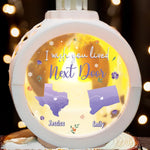 Custom Name Wish We Lived Closer Gifts - Personalized Candlelight Lantern Ornament