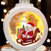 Custom Photo Tiny Hands, Big Christmas Magic - Family Personalized Custom Candlelight Lantern Ornament - Christmas Gift For Baby Kids, Newborn Baby, First Christmas