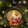 Custom Photo Tiny Hands, Big Christmas Magic - Family Personalized Custom Candlelight Lantern Ornament - Christmas Gift For Baby Kids, Newborn Baby, First Christmas
