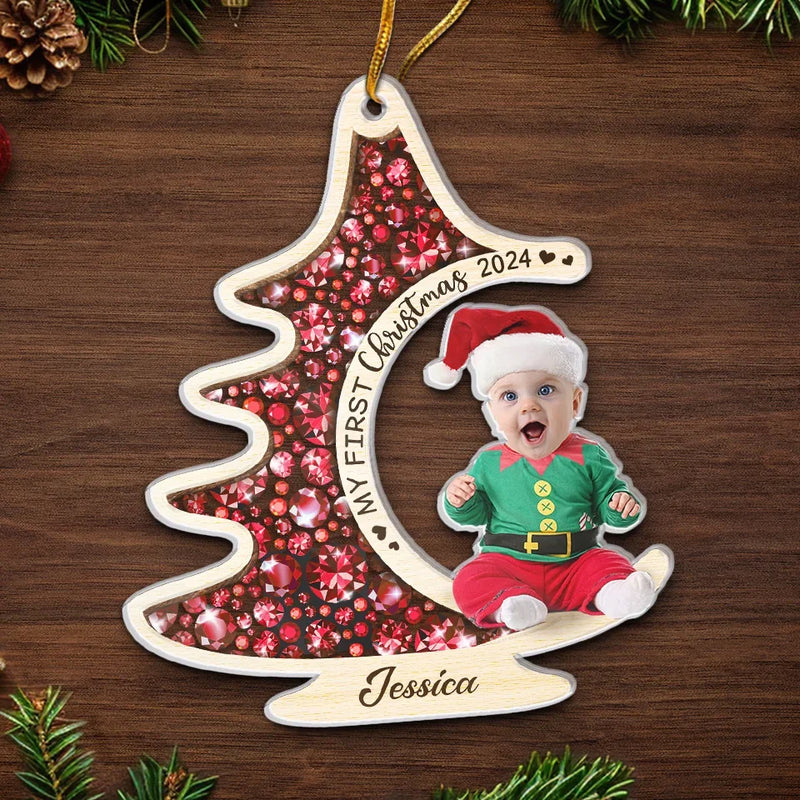 Custom Photo A Baby’s Smile Is The Best Christmas Gift Of All - Family Personalized Custom Ornament - Acrylic Custom Shaped - Christmas Gift For Baby Kids, Newborn Baby, First Christmas