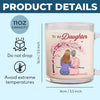 Follow Your Dreams, Believe In Yourself - Family Personalized Custom Glass Mug - Gift For Mom, Daughter