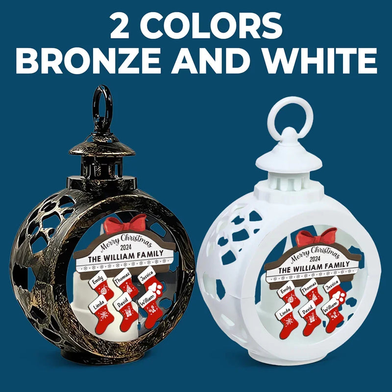 Have Yourself A Merry Little Christmas - Family Personalized Custom Candlelight Lantern Ornament - Christmas Gift For Family Members