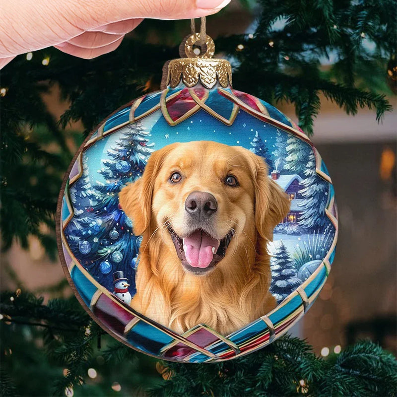 Custom Photo Pets Make Our Lives Whole - Dog & Cat Personalized Custom Ornament - Wood Custom Shaped - Christmas Gift For Pet Owners, Pet Lovers