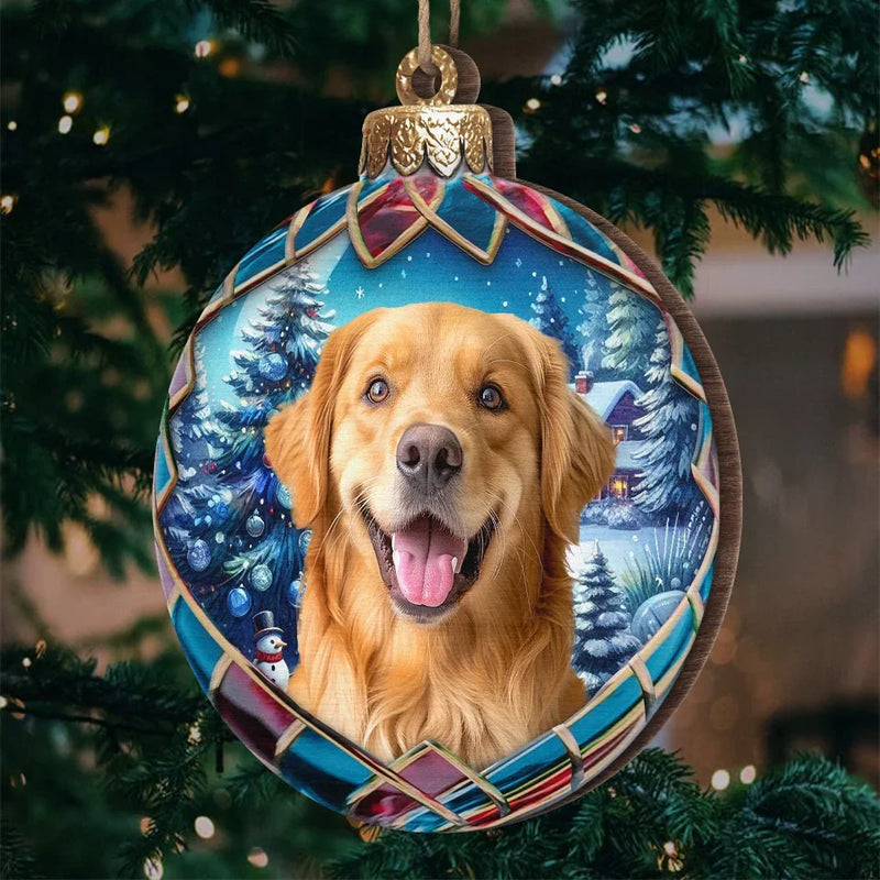 Custom Photo Pets Make Our Lives Whole - Dog & Cat Personalized Custom Ornament - Wood Custom Shaped - Christmas Gift For Pet Owners, Pet Lovers
