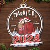 You're My Today And All Of My Tomorrows - Couple Personalized Custom Ornament - Acrylic Custom Shaped - Christmas Gift For Husband Wife, Anniversary
