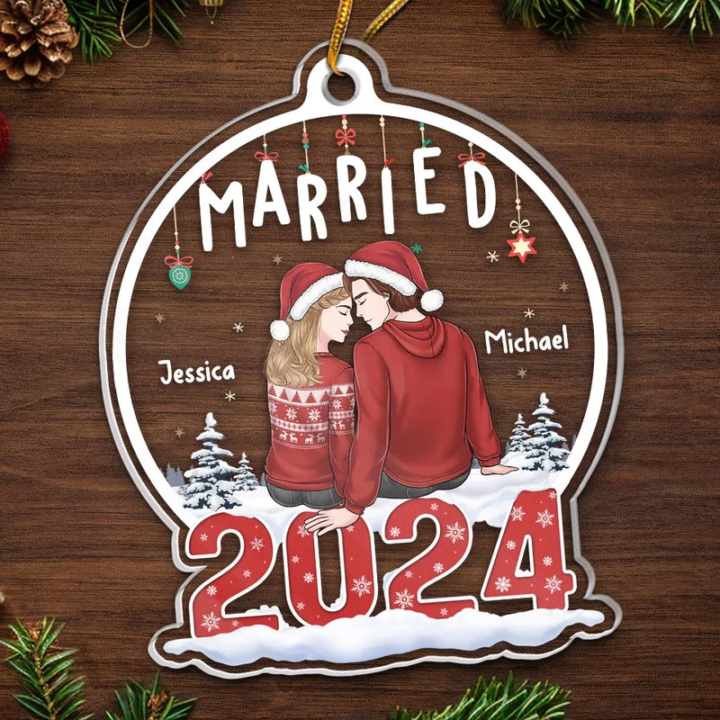 You're My Today And All Of My Tomorrows - Couple Personalized Custom Ornament - Acrylic Custom Shaped - Christmas Gift For Husband Wife, Anniversary