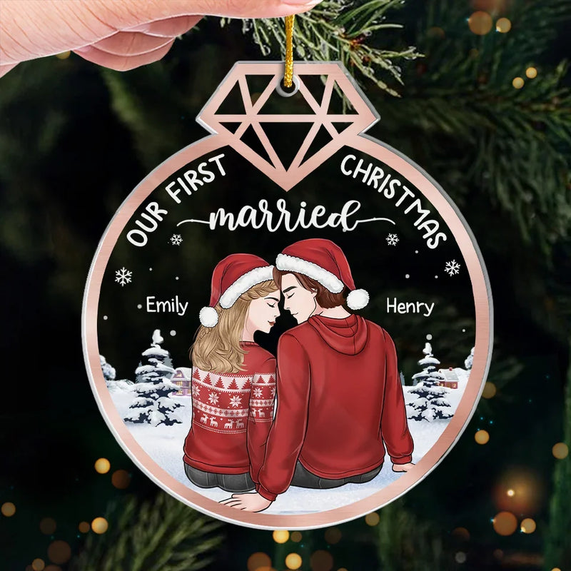 You Are The Reason I Believe In Love - Couple Personalized Custom Ornament - Acrylic Custom Shaped - Christmas Gift For Husband Wife, Anniversary, First Christmas
