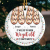 Friendship Is The Only Cement That Will Ever Hold The World Together - Bestie Personalized Custom 3D Inflated Effect Printed Ornament - Ceramic Round Shaped - Christmas Gift For Best Friends, BFF, Sisters