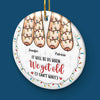 Friendship Is The Only Cement That Will Ever Hold The World Together - Bestie Personalized Custom 3D Inflated Effect Printed Ornament - Ceramic Round Shaped - Christmas Gift For Best Friends, BFF, Sisters