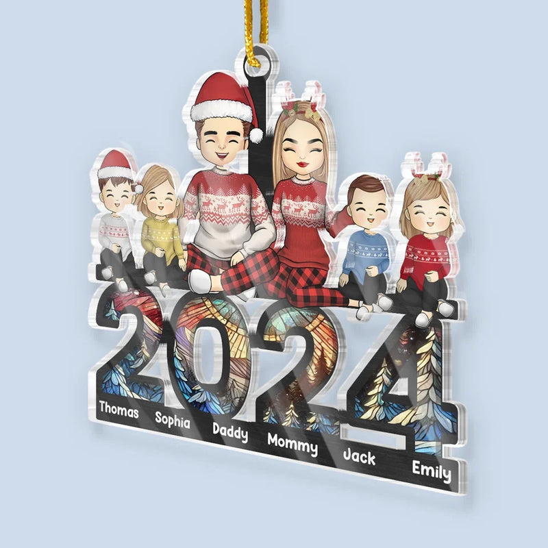 Custom Family Name Christmas Gifts - Personalized Ornament