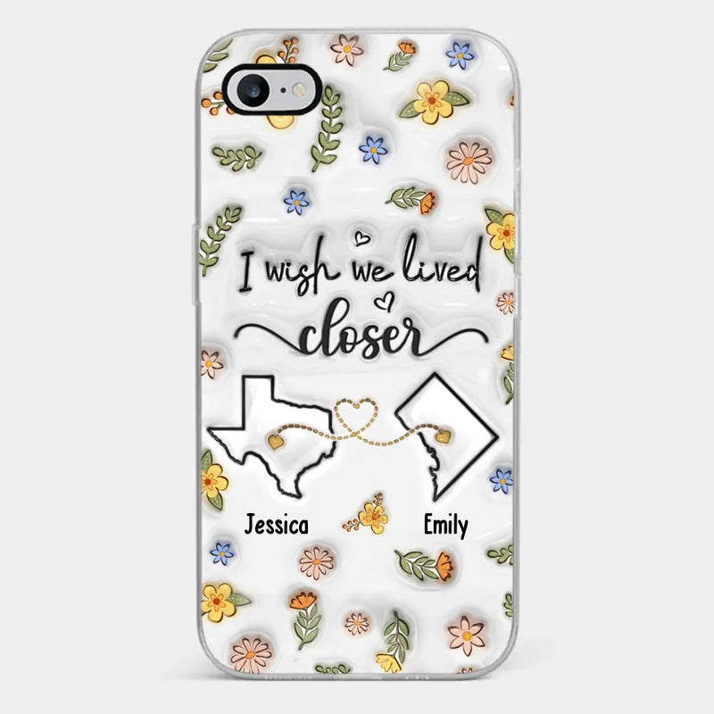 Friends Help You Shine And Catch You When You Fall - Bestie Personalized Custom 3D Inflated Effect Printed Clear Phone Case - Gift For Best Friends, BFF, Sisters