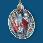 Custom Photo Christmas Family Keepsake - Personalized Ornament